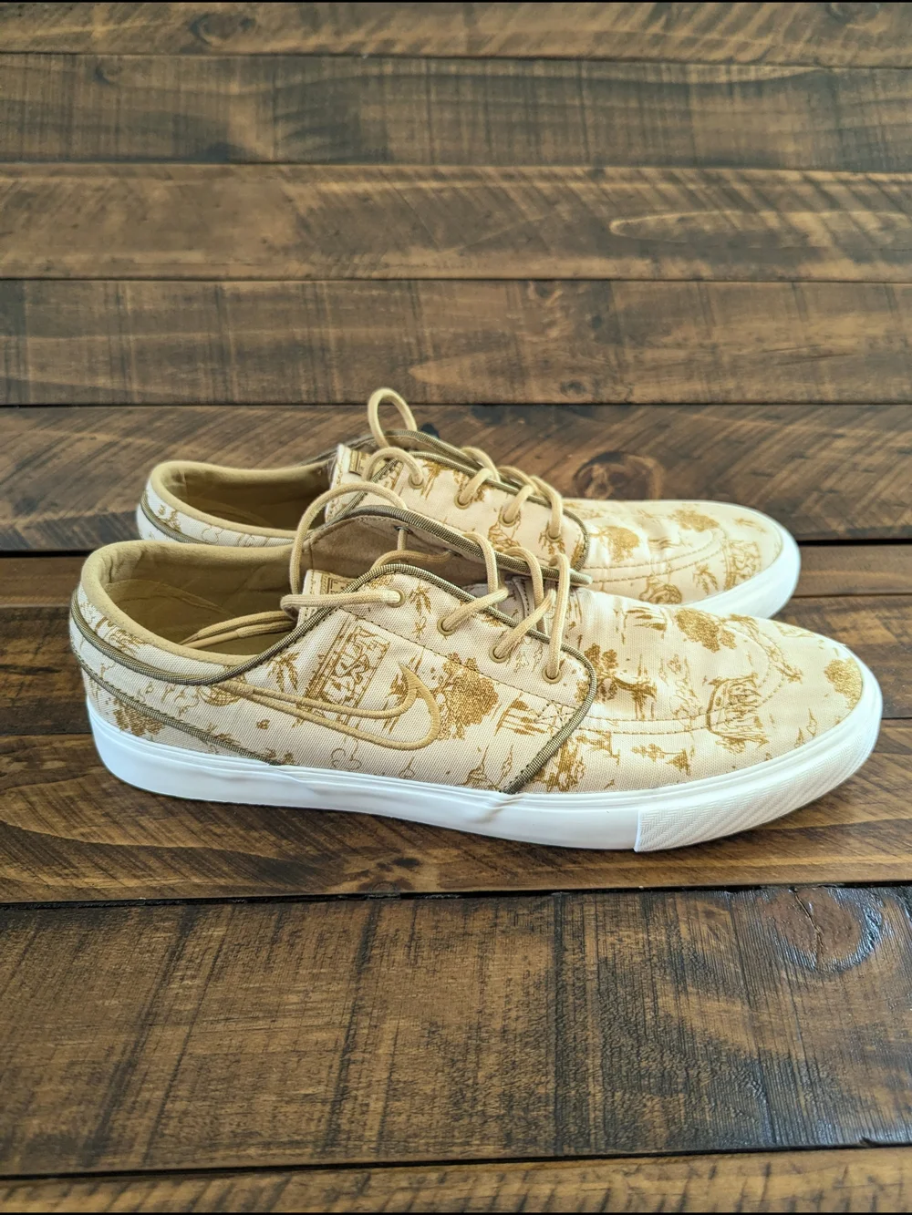 Nike SB Zoom Janoski OG+ PRM City Of Style Sesame Gold FD6641-200 Mens Size 12